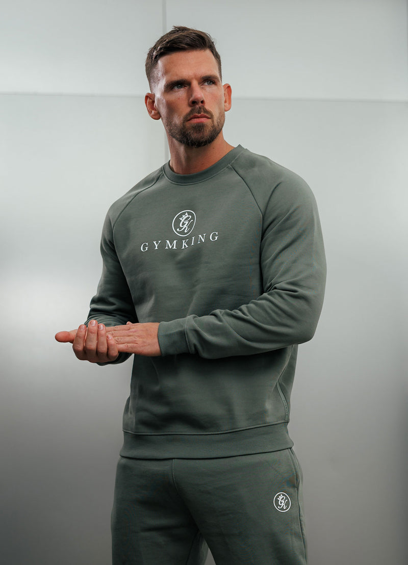 Gym King Pro Crew - Sage Grey