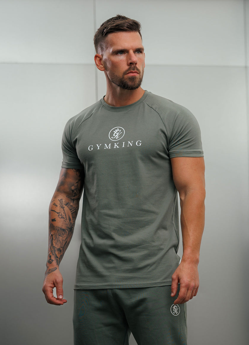 Gym King Pro Tee - Sage Grey