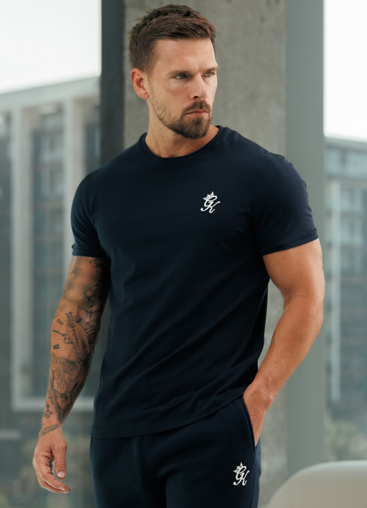Gym King Fundamental T-Shirt - Navy