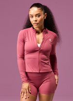 Gym King 365 Long Sleeve Full Zip Funnel - Berry thumbnail
