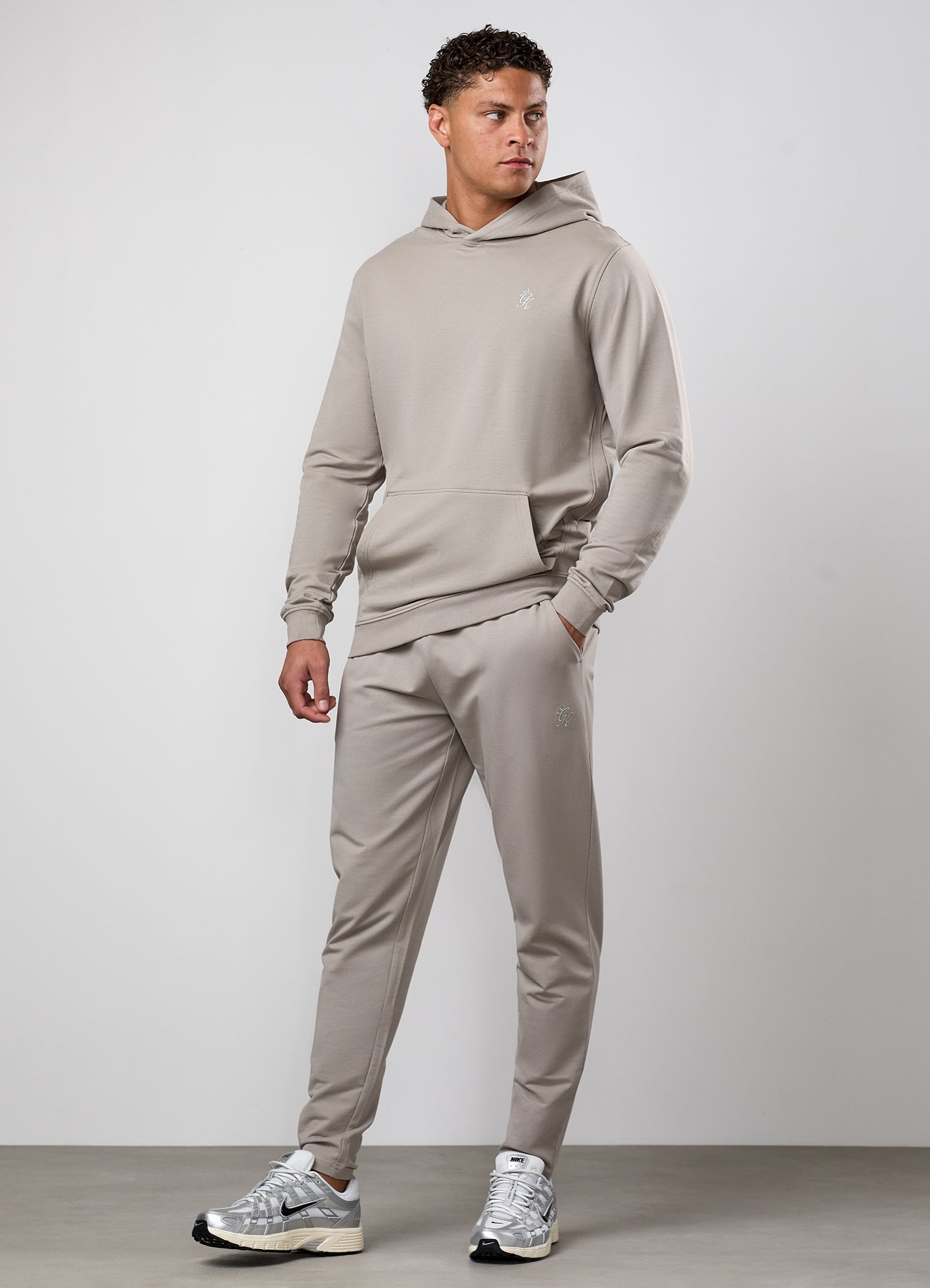 Gym King Victory Loopback Tracksuit - Taupe