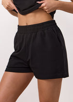 Gym King Victory Cotton Loopback Short - Black thumbnail
