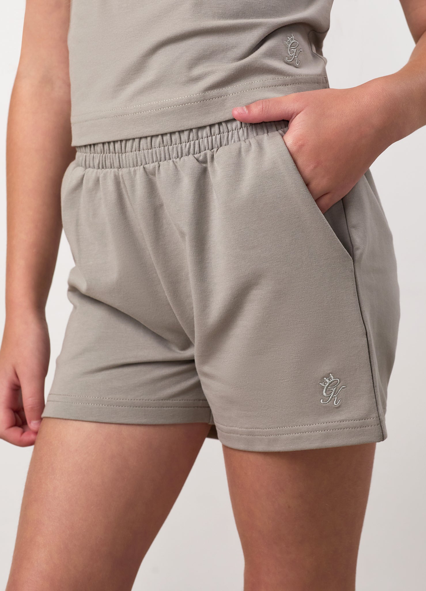 Gym King Junior Victory Short - Taupe