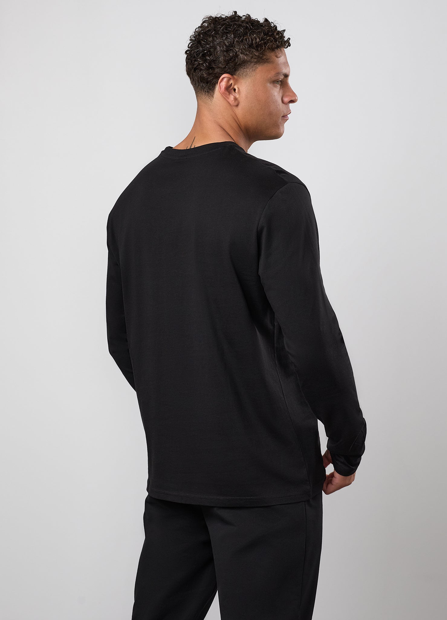 Gym King Victory Jersey Long Sleeve Tee - Black
