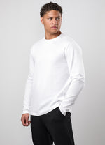 Gym King Victory Jersey Long Sleeve Tee - White thumbnail