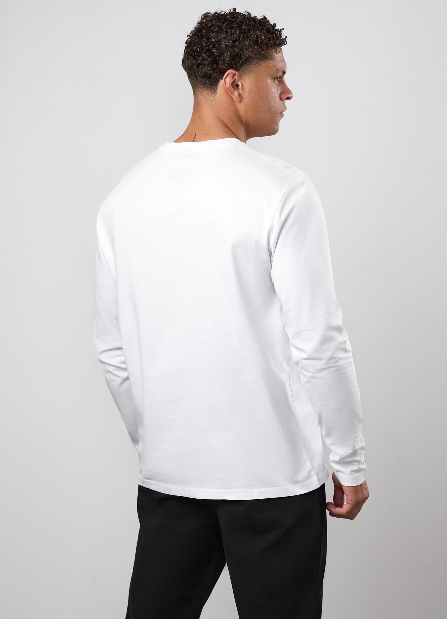 Gym King Victory Jersey Long Sleeve Tee - White