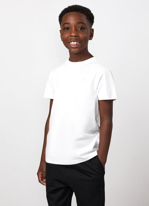 Gym King Junior Victory Jersey Tee - White