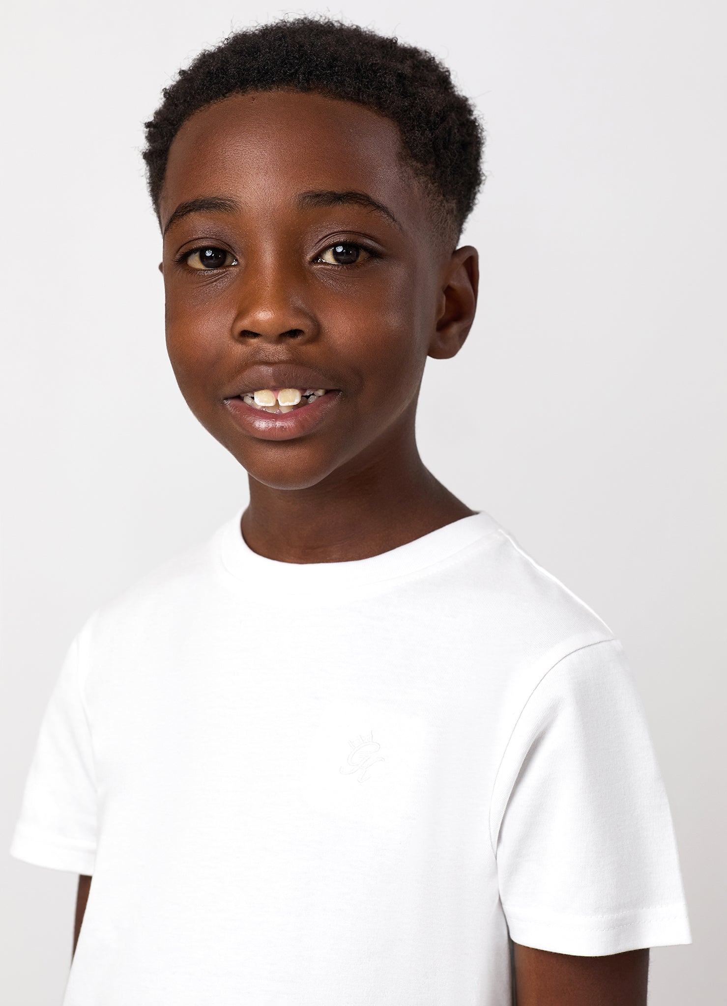 Gym King Younger Kids Victory Jersey Tee - White