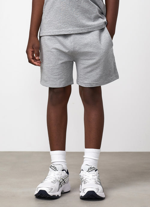 Gym King Junior Victory Loopback Short - Grey Marl