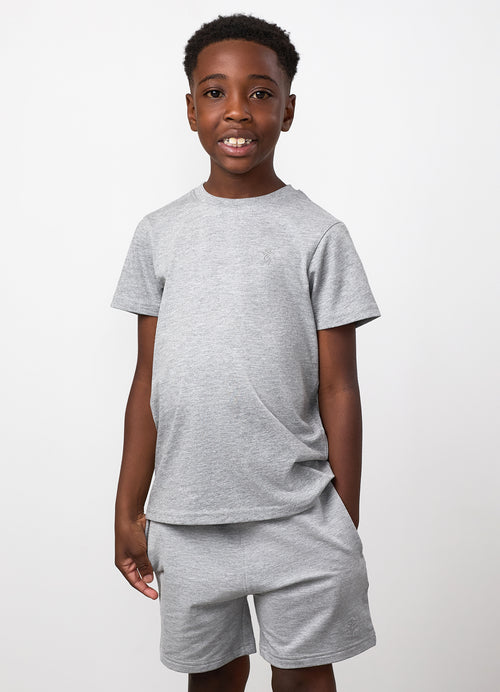 Gym King Mini Victory Jersey Tee - Grey Marl