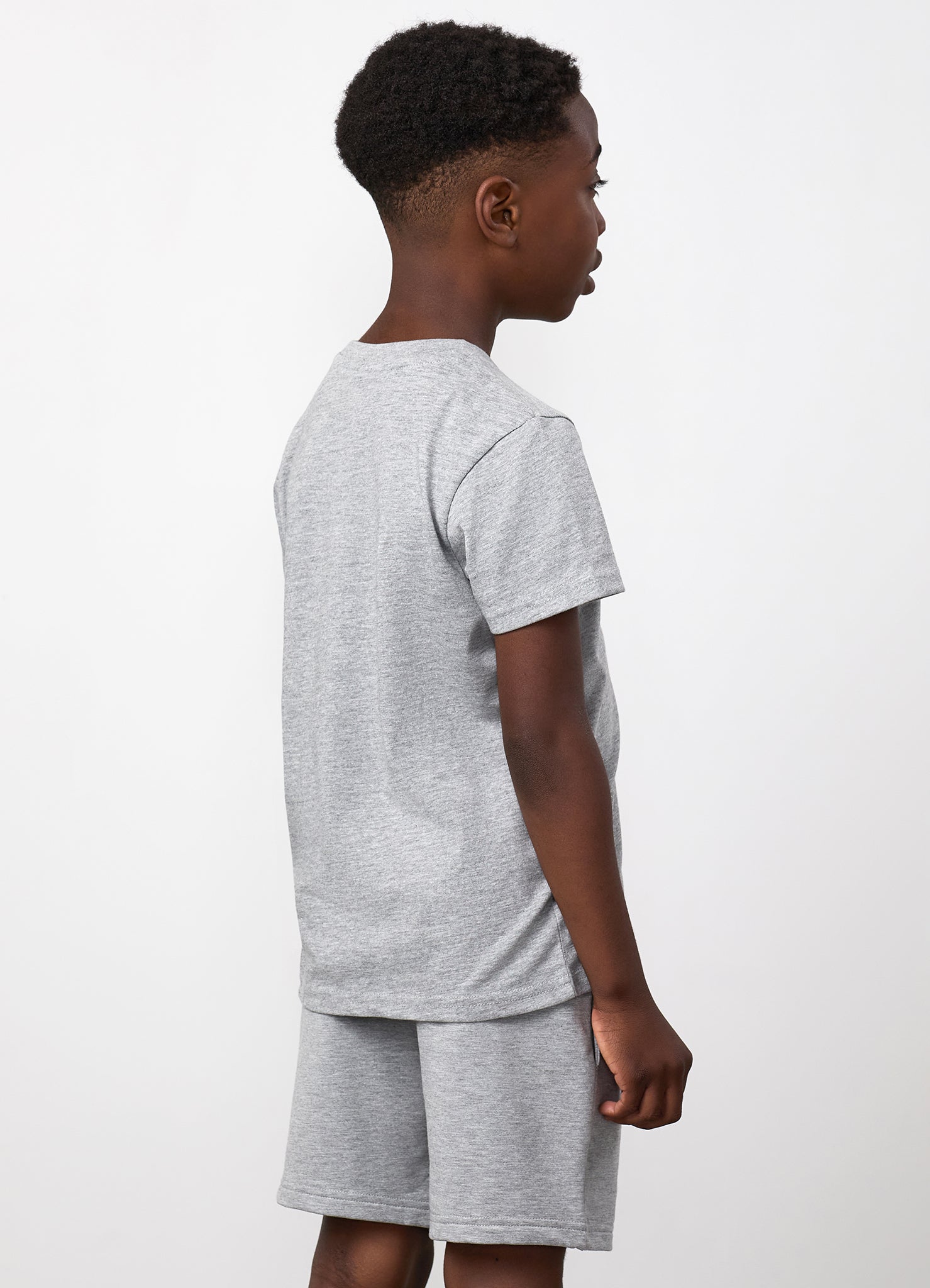 Gym King Mini Victory Jersey Tee - Grey Marl