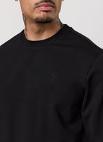 Gym King Victory Loopback Crew Tracksuit - Black