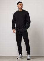 Gym King Victory Loopback Crew Tracksuit - Black