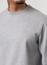 Gym King Victory Loopback Crew Tracksuit - Grey Marl