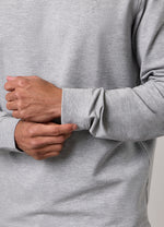 Gym King Victory Loopback Crew Tracksuit - Grey Marl