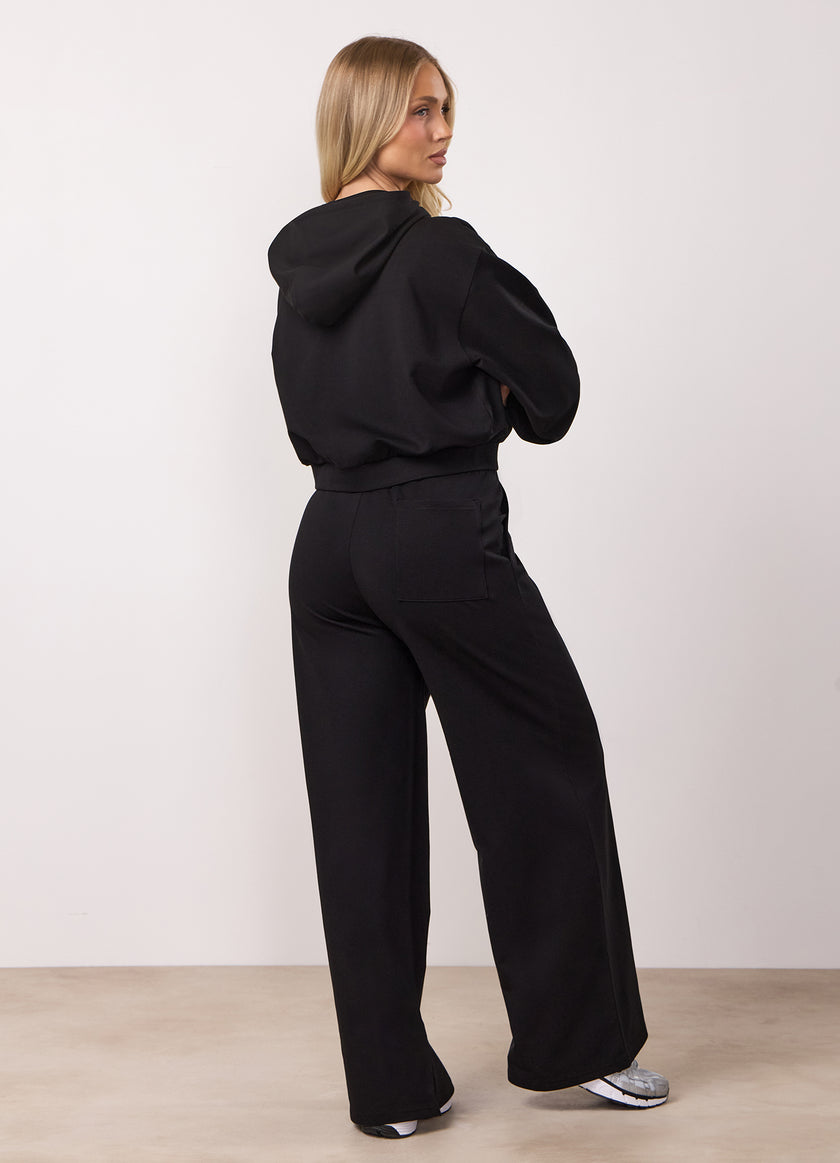 Gym King Victory Loopback Full Zip Tracksuit - Black