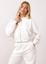 Gym King Victory Loopback Full Zip Tracksuit - Cream