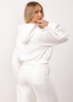 Gym King Victory Loopback Full Zip Tracksuit - Cream