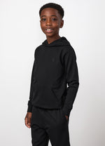 Gym King Junior Victory Loopback Hoodie - Black thumbnail