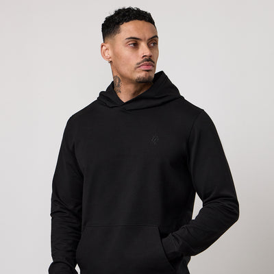Gym King Victory Lightweight Loopback Hoodie - Black