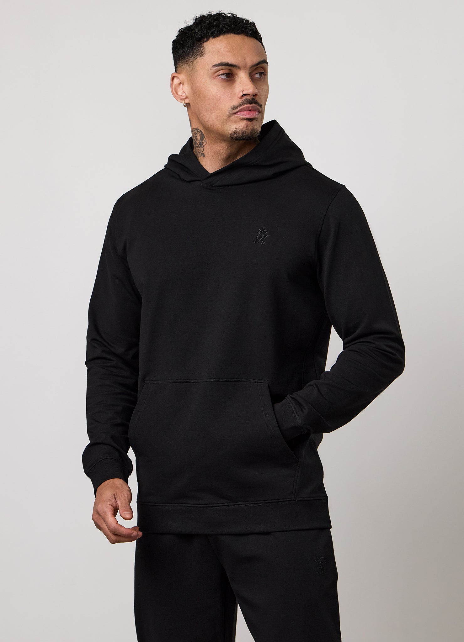 Gym King Victory Loopback Hood - Black