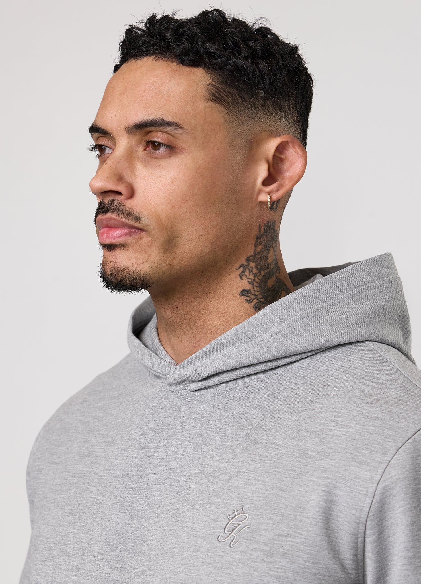 Gym King Victory Loopback Tracksuit - Grey Marl