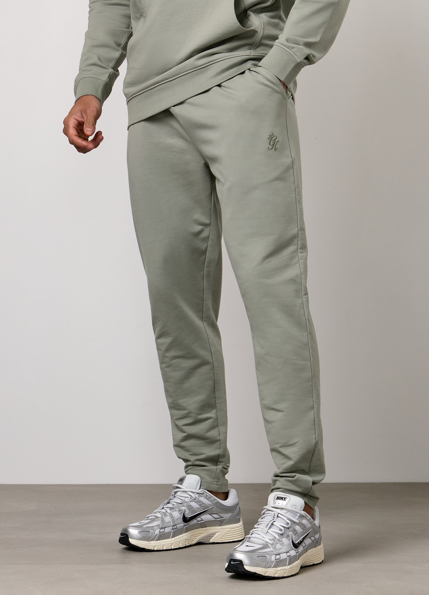 Gym King Victory Loopback Tracksuit - Soft Khaki