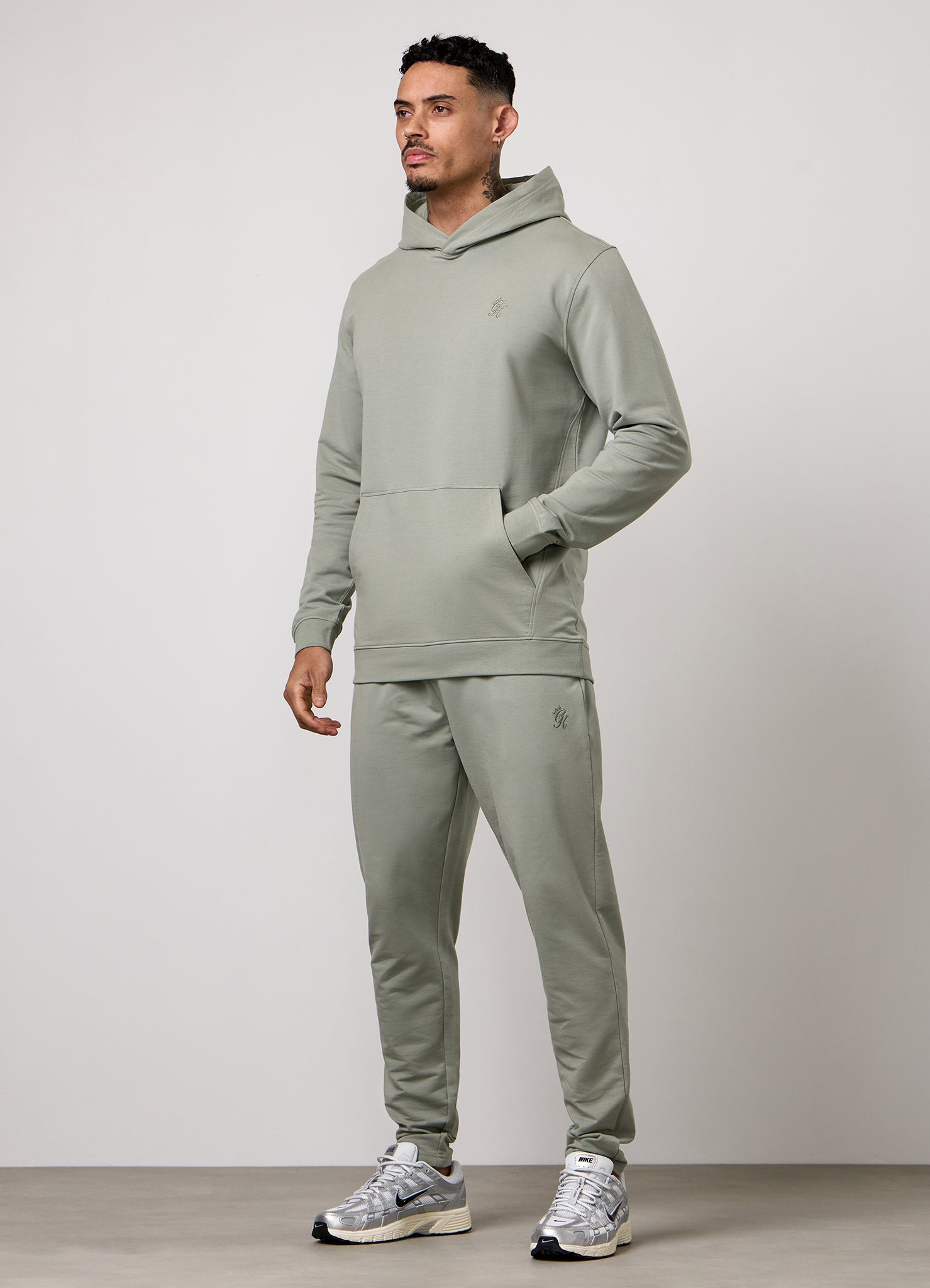 Gym King Victory Loopback Tracksuit - Soft Khaki