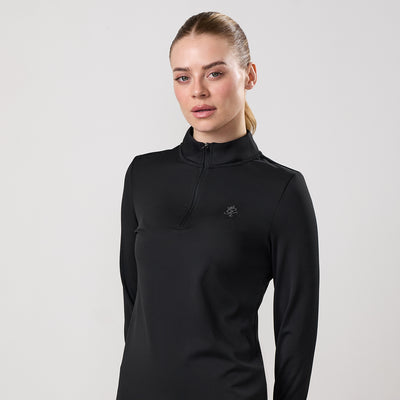 Gym King Victory Performance 1/4 Zip Funnel - Black