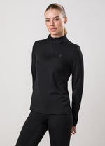 Gym King Victory Performance 1/4 Zip Funnel - Black thumbnail