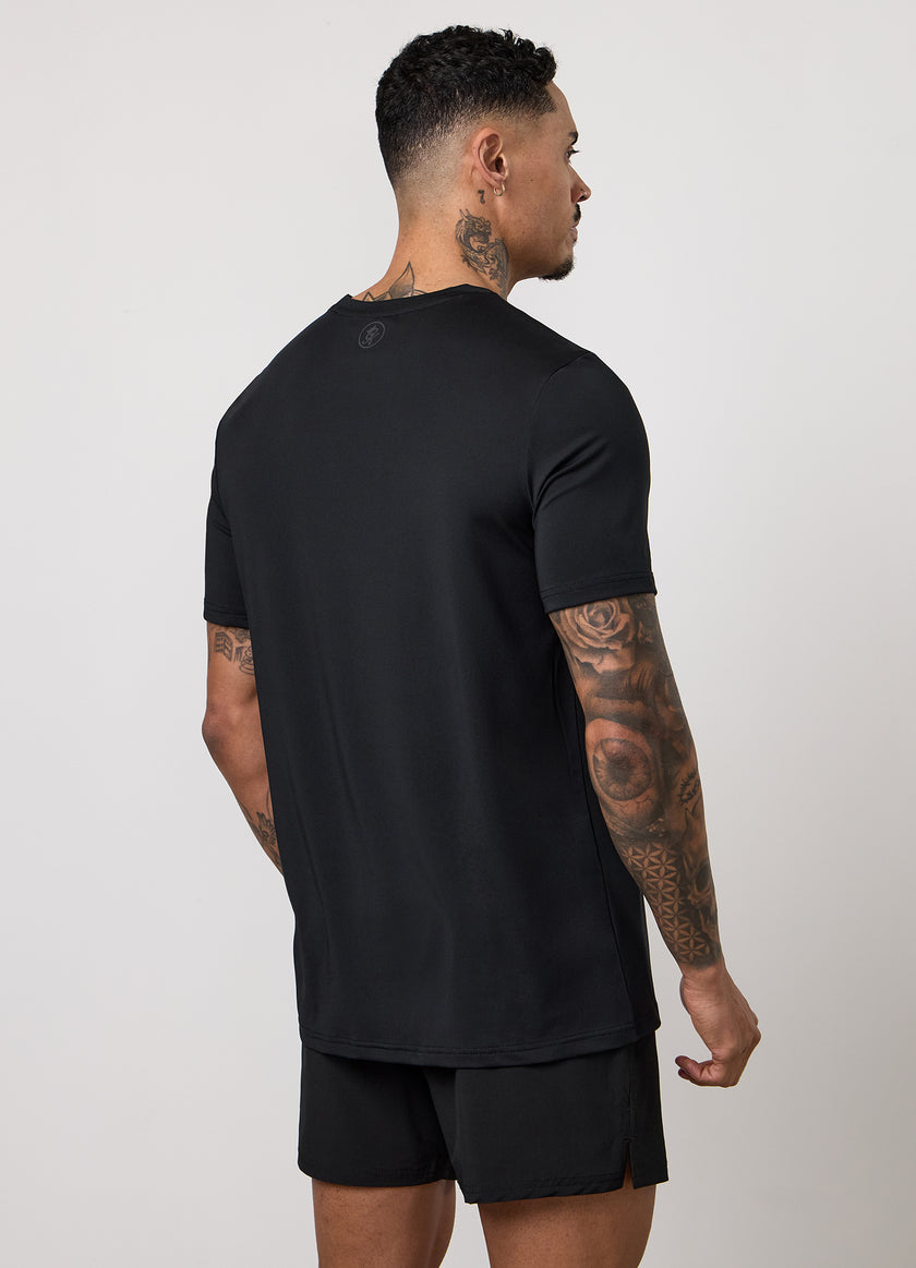Gym King Victory Performance Poly Tee - Black