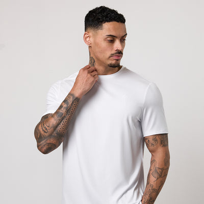 Gym King Victory Performance Poly Tee - White