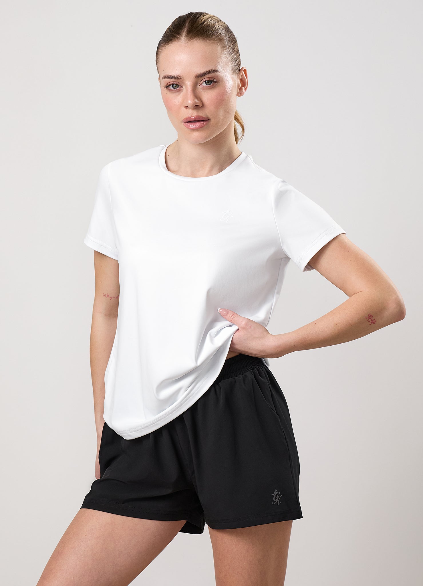 Gym King Victory Performance Tee - White