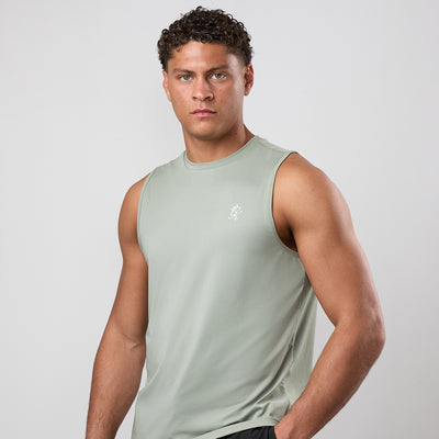 Gym King Victory Performance Vest - Soft Khaki