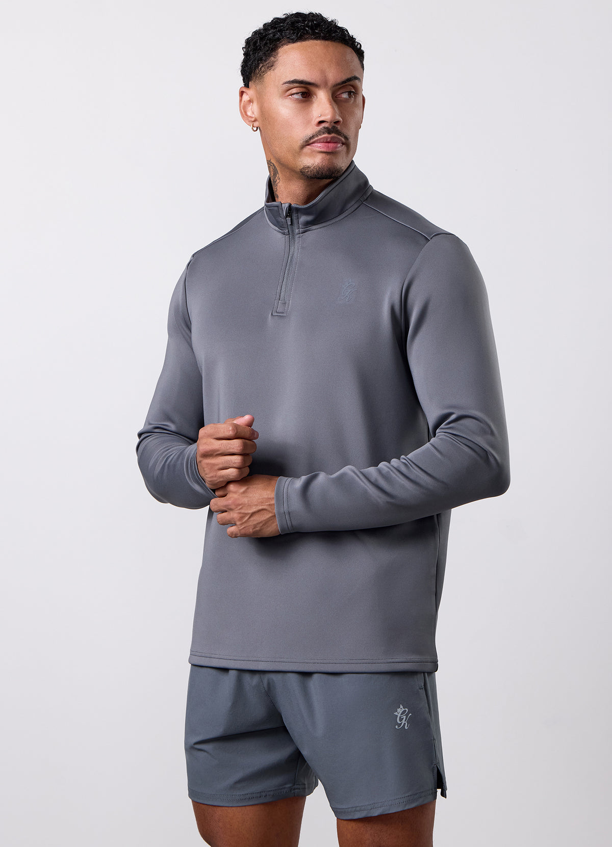Gym King Victory 1/4 Zip - Mountain Slate