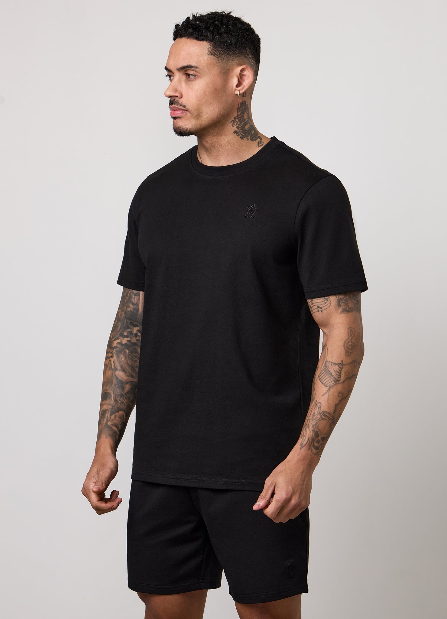 Gym King Victory Regular Fit Jersey Tee - Black