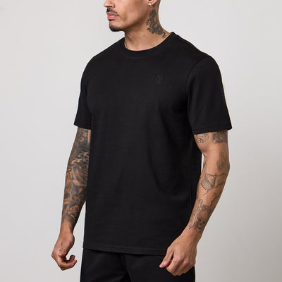 Gym King Victory Regular Fit Jersey T-Shirt - Black