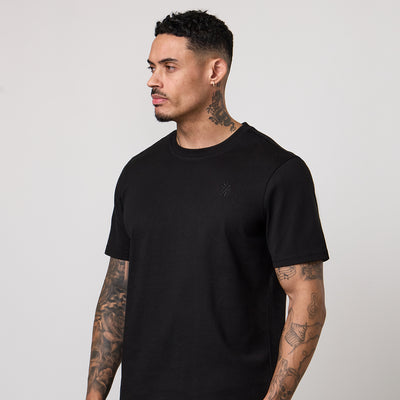 Gym King Victory Regular Fit Jersey Tee - Black