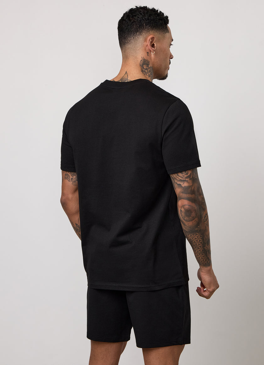 Gym King Victory Regular Fit Jersey Tee - Black