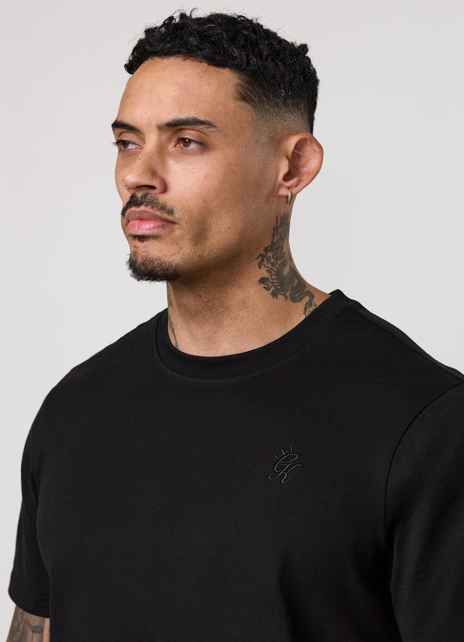 Gym King Victory Regular Fit Jersey Tee - Black