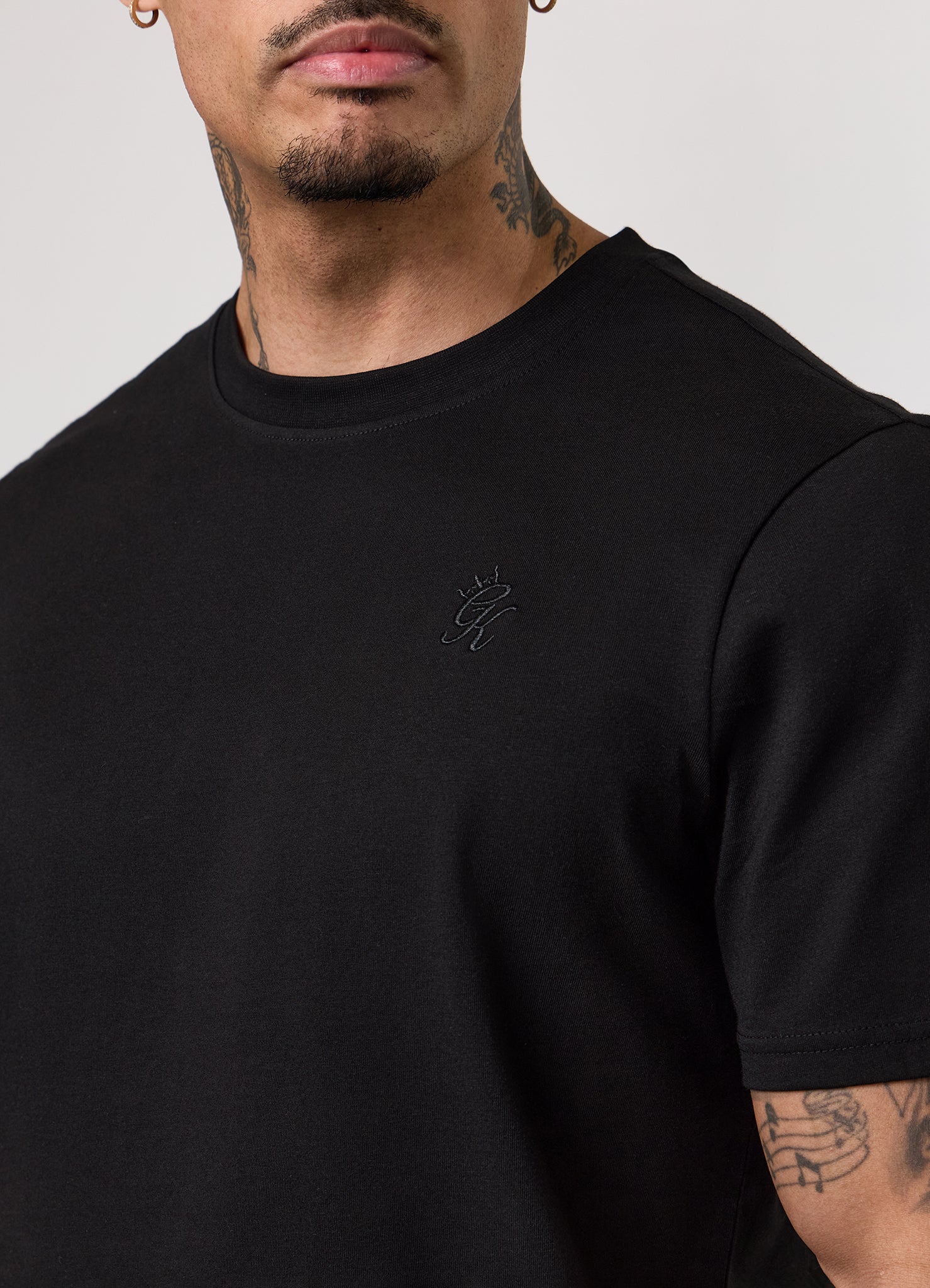 Gym King Victory Regular Fit Jersey Tee - Black