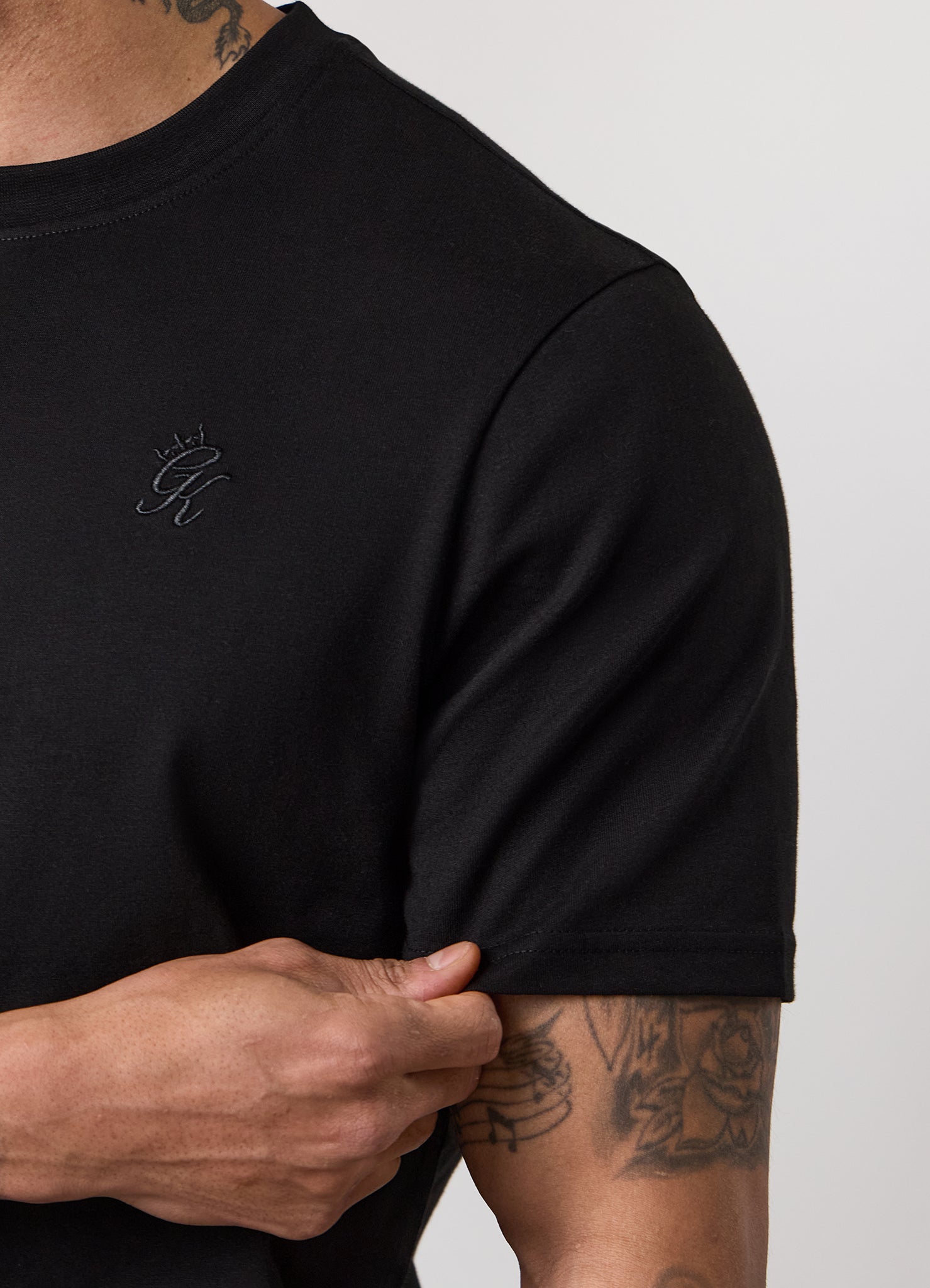 Gym King Victory Regular Fit Jersey Tee - Black