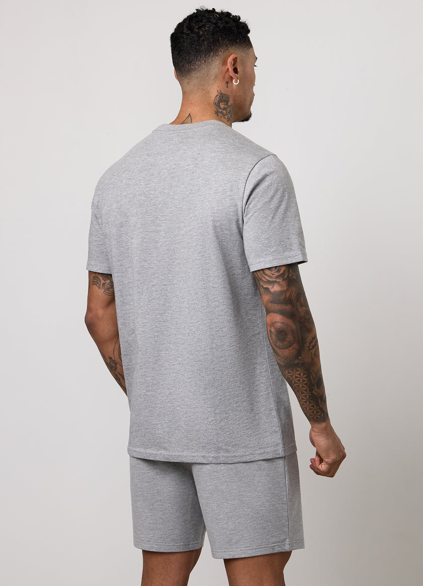 Gym King Victory Regular Fit Jersey Tee - Grey Marl