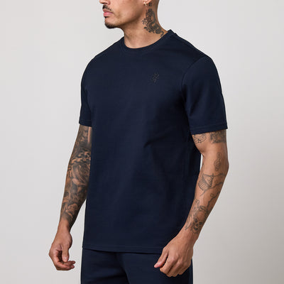 Gym King Victory Regular Fit Jersey T-Shirt - Navy