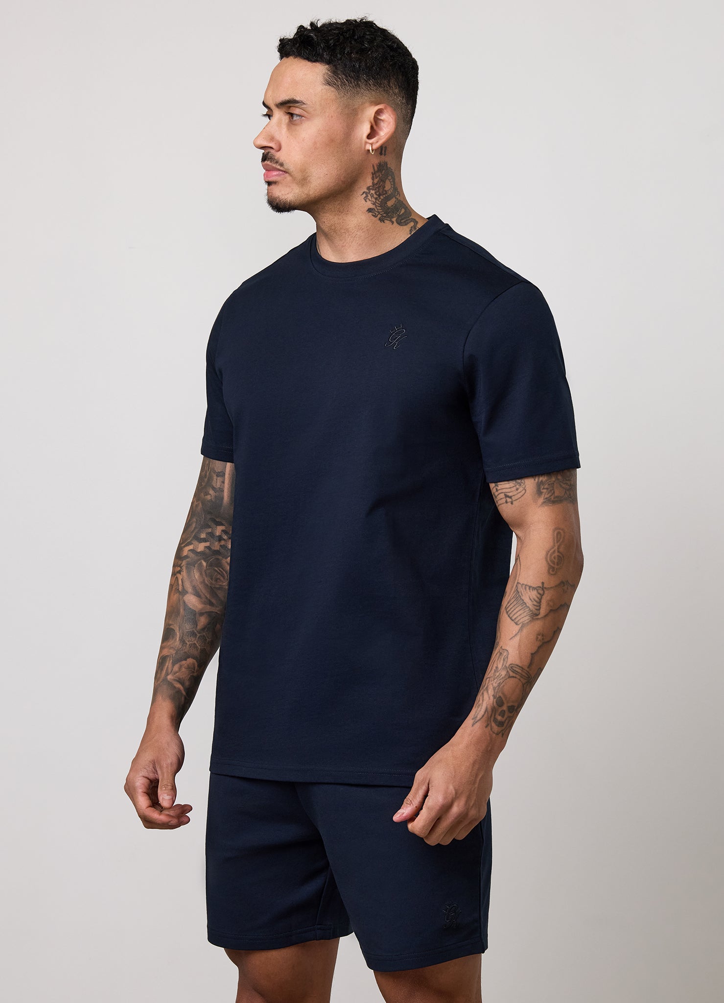 Gym King Victory Regular Fit Jersey Tee - Navy