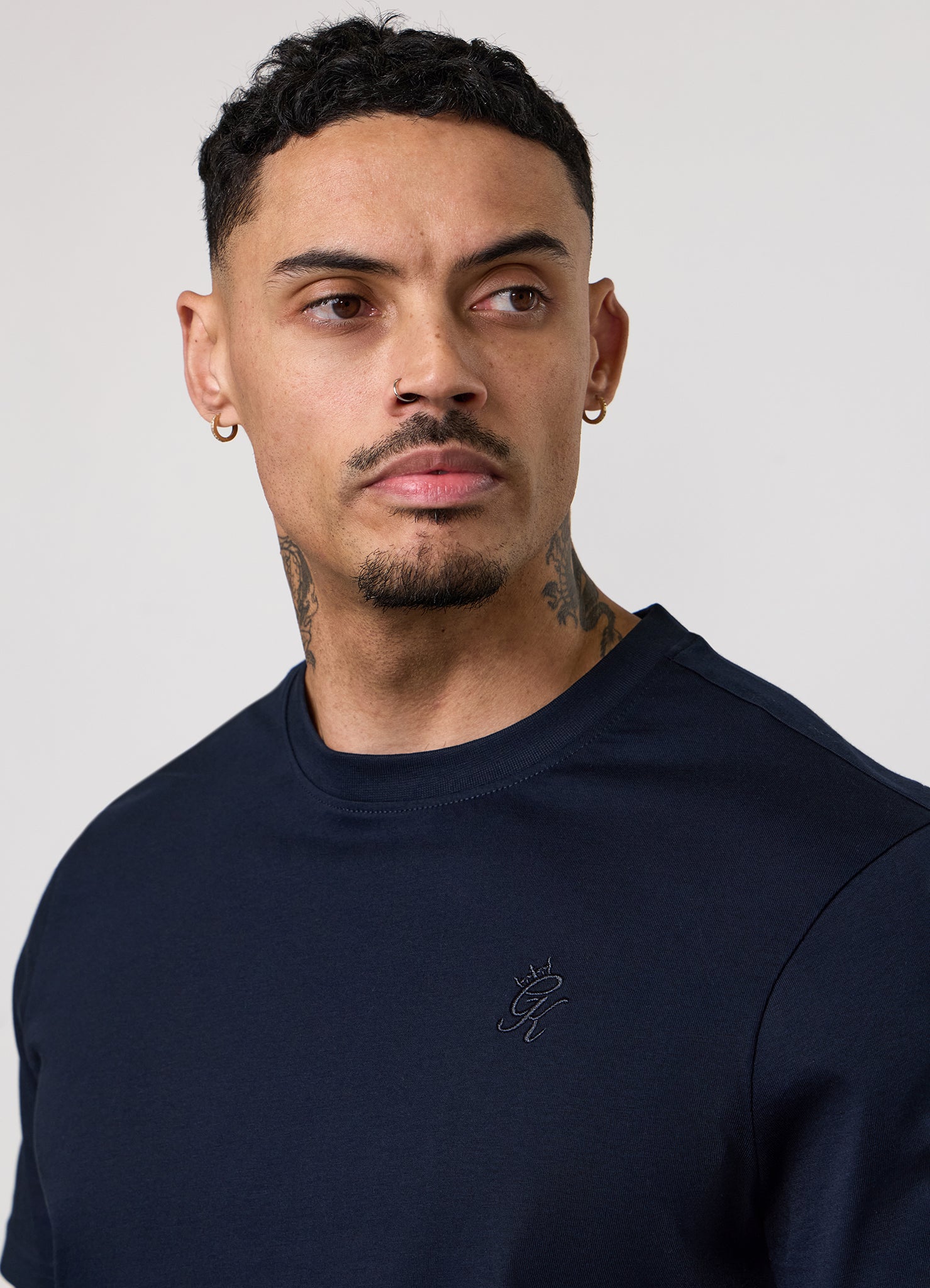 Gym King Victory Regular Fit Jersey Tee - Navy