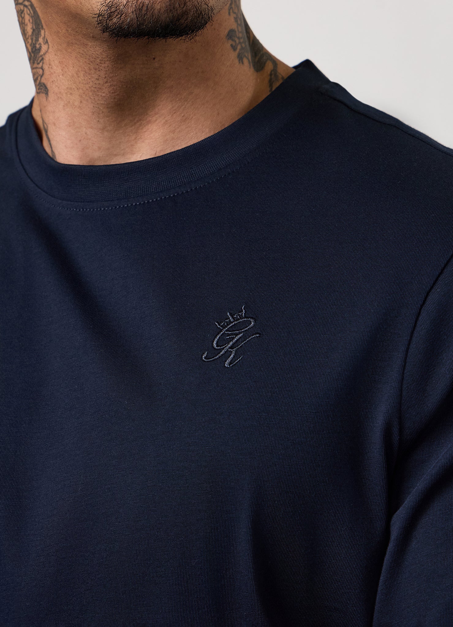 Gym King Victory Regular Fit Jersey Tee - Navy