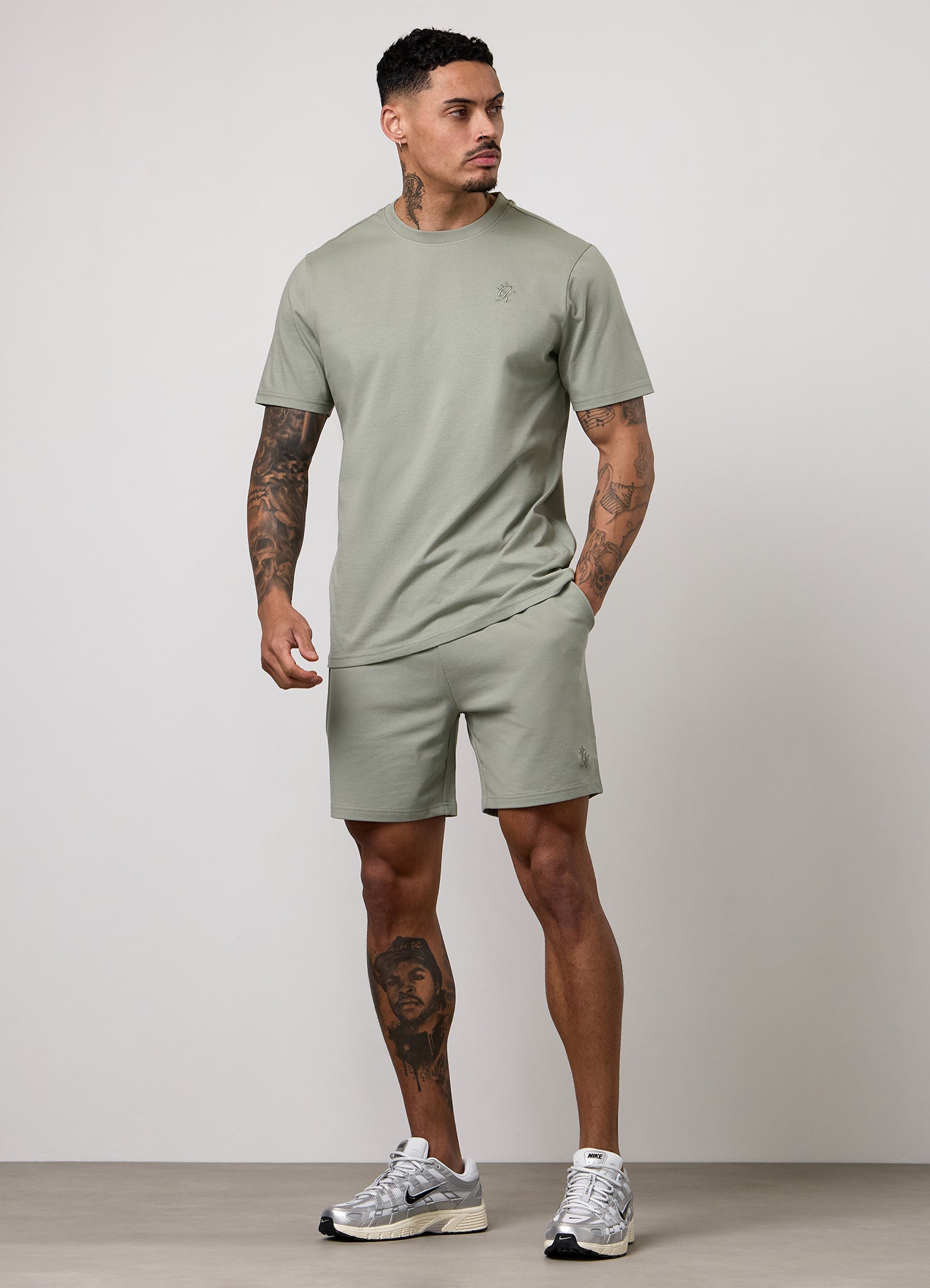 Gym King Victory Regular Fit Jersey Tee - Soft Khaki