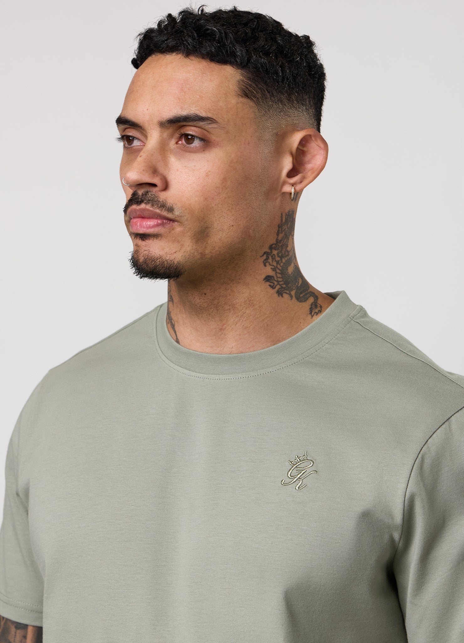 Gym King Victory Regular Fit Jersey Tee - Soft Khaki