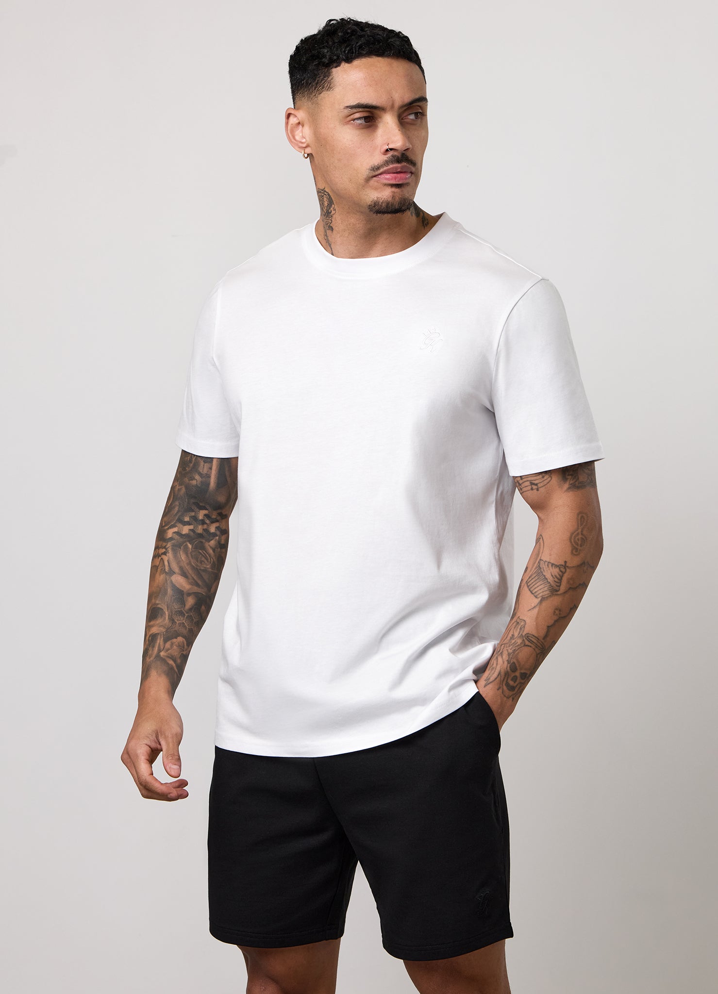 Gym King Victory Regular Fit Jersey Tee - White